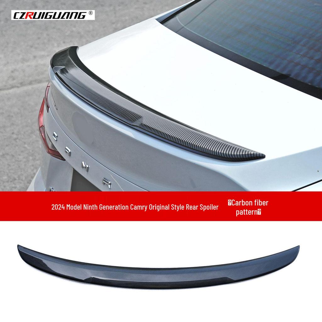 Kit de Carroceria para Toyota Camry 2024: Spoiler de Teto Estilo Original, Lip Frontal, Para-choque Traseiro, Saias Laterais, Spoiler Traseiro, Estilo Buzina.