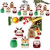 Plush Christmas Santa Claus Snowman Pillow Soft Decorative Cushion For Home Holiday