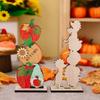 Wood Autumn Signs for  Thanksgiving Mantelpiece Embellishments for Autumn Home Garden Decors