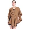 Autumn & Winter Fashion Scarf Shawl Cape: Plus Size Knit Cardigan Cloak Jacket for Women