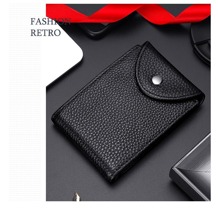 Genuine Leather Bi-Fold Wallet & Multifunctional Driver's License Holder with ID Slots & Card Sleeves