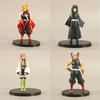 4PCS Demon Slayer Hashira Figures Set Anime Character Dolls Kyojuro Muichiro Mitsuri Uzui Decoration Ornament for Home Office