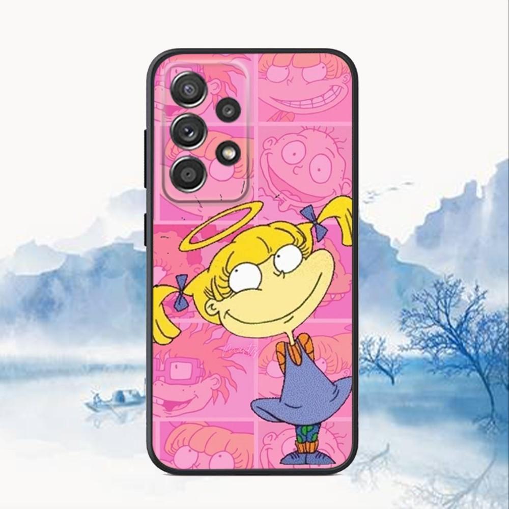 R-Rugrat Chuckie A-Angelica Phone Case For Samsung S25,S24,S21,S22,S23,S30,Ultra,S20,Plus,Fe,Lite,Note,10,9,5G Black Cover