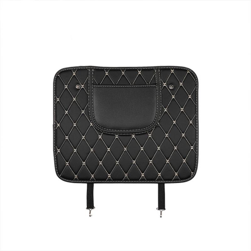 

2025 Новый PU кожаный чехол для спинки автомобильного сиденья, защитный коврик для детей Kick Clean Anti Dirt Защита от грязи S чёрный