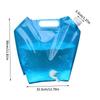 Camping Water Bag With Faucet Folding Water Storage Containers Portable 5/10L Water Bucket Collapsible Water Pouch Camp Supplies