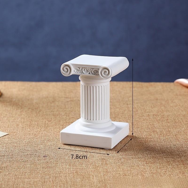 Desktop Roman Column Decor With Creative Candle Holder For Home Display Office