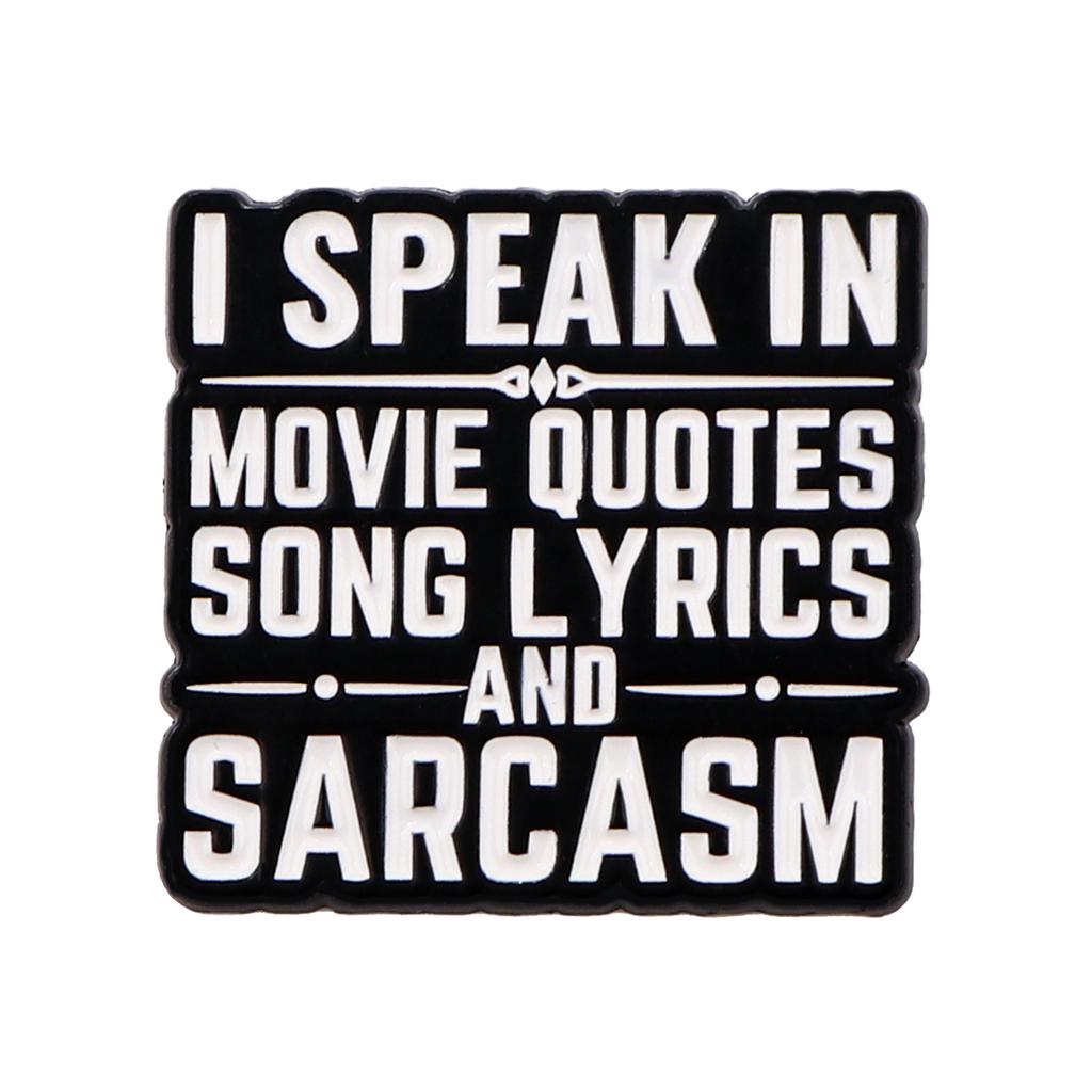 Quotes Series Pins Cute Cartoon Anime Quotation Badges Brooches for Clothing Enamel Pin Women's Badges Jewelry Accessories Gifts