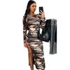 Autumn 2024 Street Style Irregular Split Dress for Women