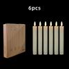 LED Candle Yellow Tear Trace Melting Candle Flame Free Electronic Flameless Candle Romantic Scene Layout Decorative Props