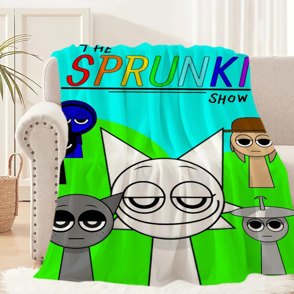 Sprunki Incredibox Játék Takaró Plüss Szundikáló Kanapé Szőnyeg Nappalihoz Meleg Iroda Hálószoba Születésnap Otthon Utazás Gyerek Ajándékok
