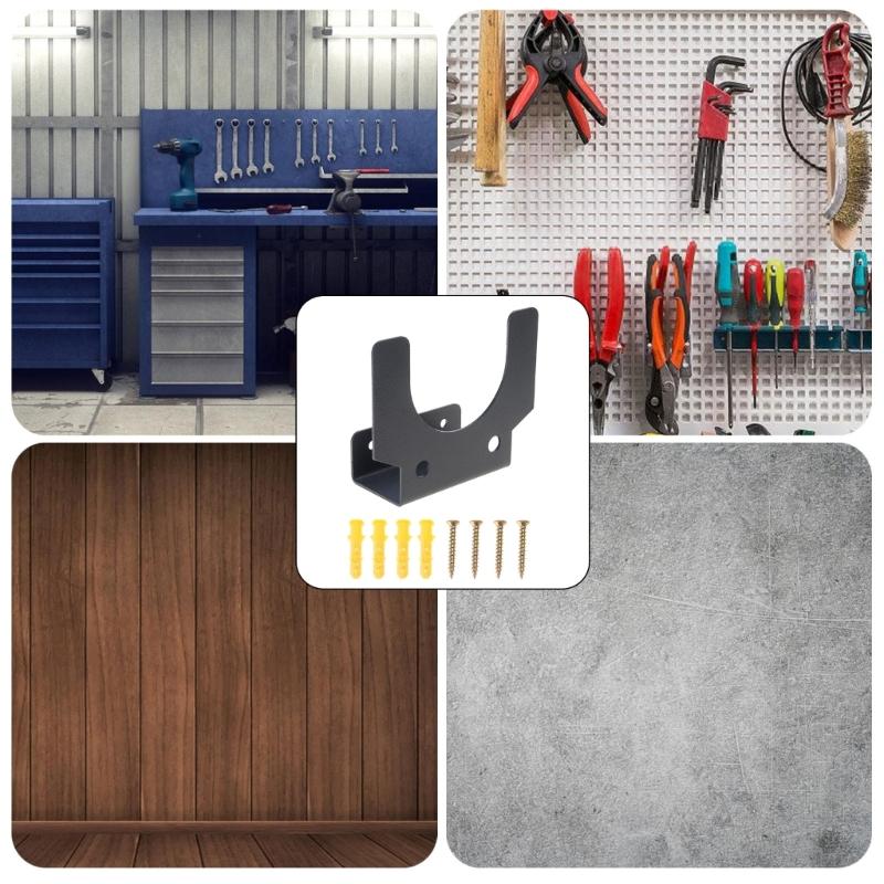 Metal Wall Bracket For Angle Grinder Storage FeaturE Cable Management Hooks And Mounting Hardware For Garage Shelving