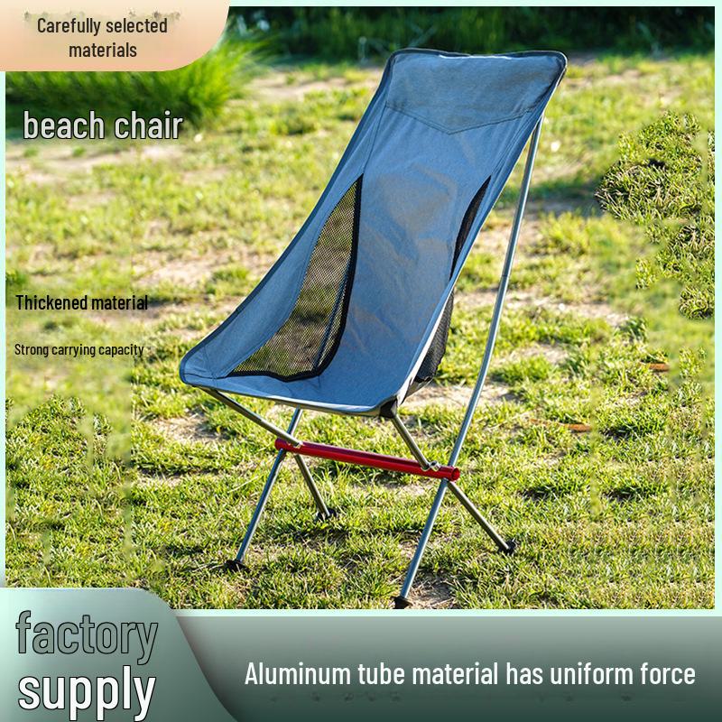 Tragbarer Aluminium-Mondstuhl: Outdoor-Liegestuhl für Freizeit- & Strandaktivitäten