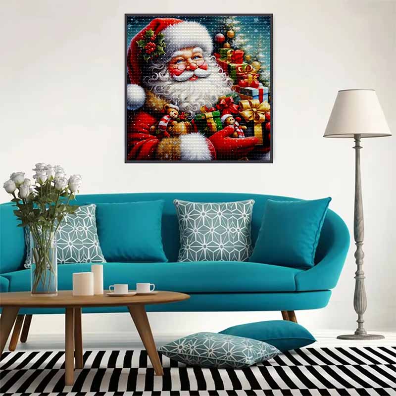 New Arrival 5D DIY Full Circle Diamond Painting "Santa Claus" Embroidery Cross Stitch Home Decor Gift