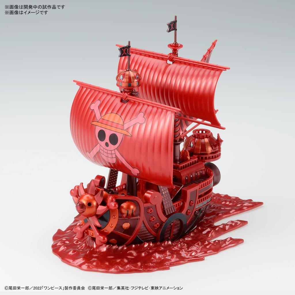 One Piece Grand Ship Collection Thousand Sunny Utgivelsesjubileumsfarge Plastmodell "FILM RED" Versjon. Fargekodet