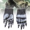 Realistic Bloody Zombie Gloves Halloween Cosplay Scary Party Props Yellow Latex