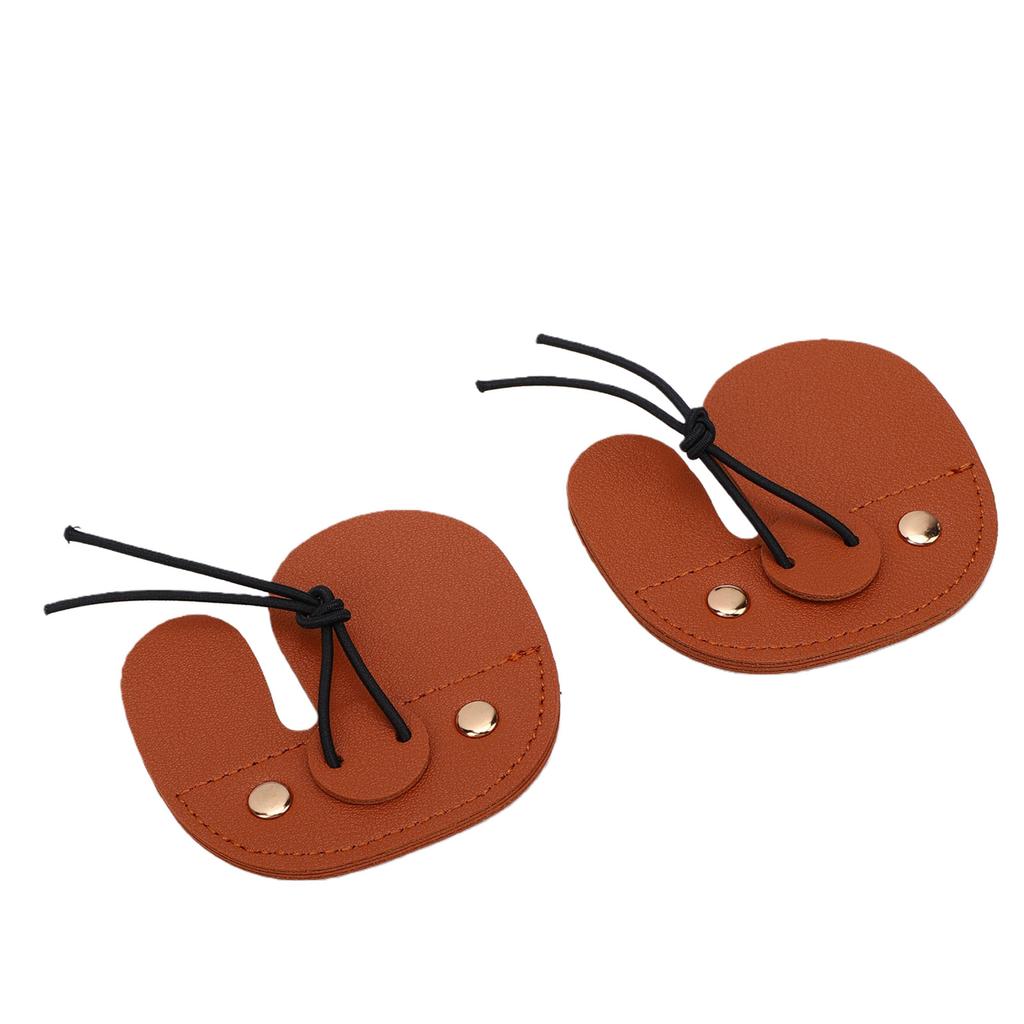 2 pièces Gant de protection pour doigts en cuir PU pour arc recurve Équipement de pratique de tir à l'arc pour arc recurve