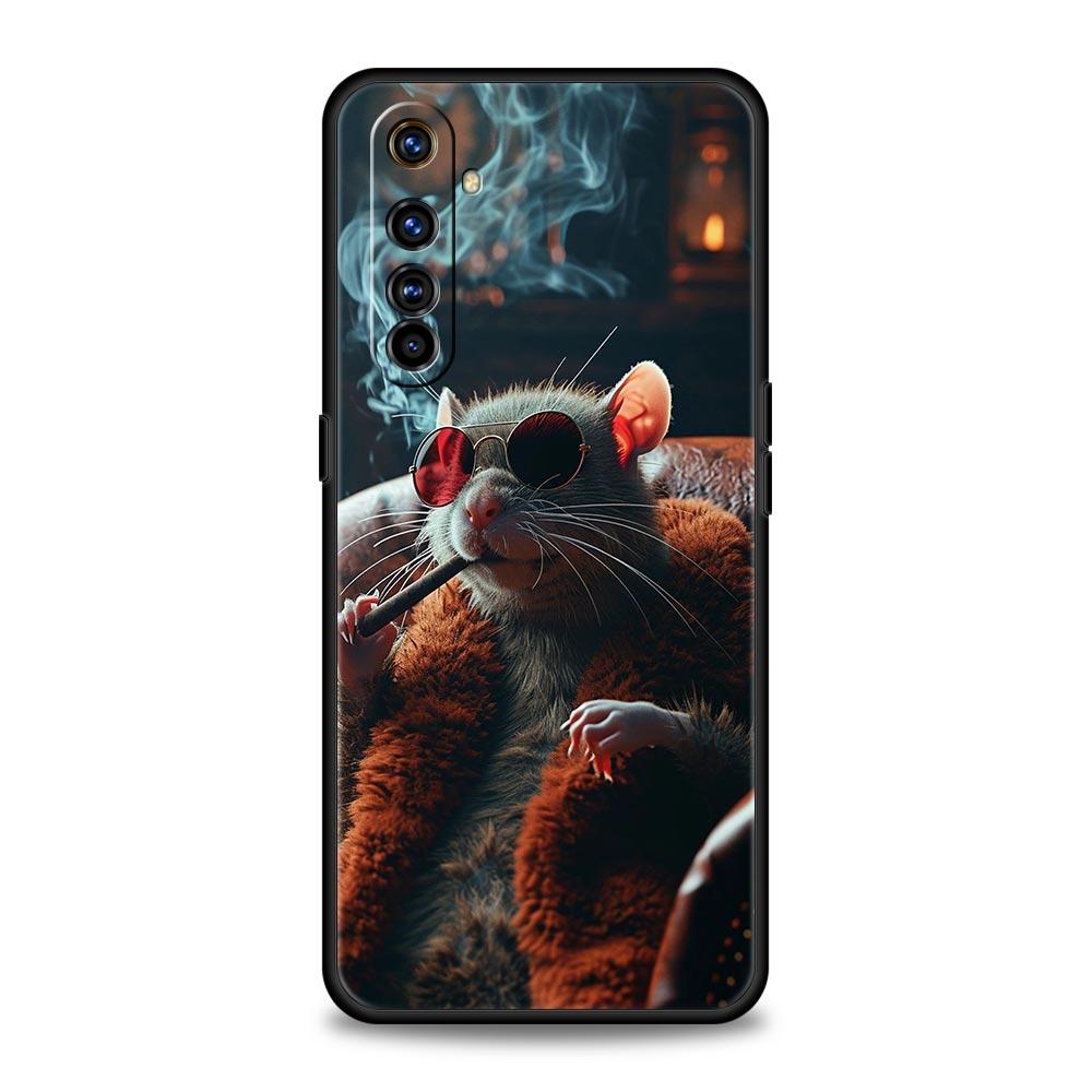 

Soft TPU Case For Realme C67 C63 C55 C53 C25 C21 10 11 12 13 GT 2 3 5 Pro Plus Shockproof Phone Cover Funny Rock And Roll Mouse Realme GT3