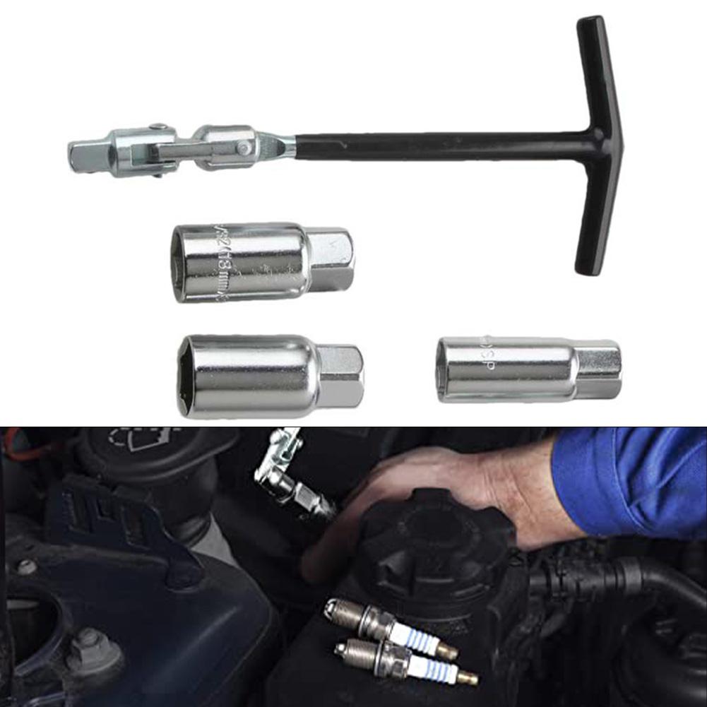 Socket Wrench Set Spark Removal Tool T-Handle Spark Socket Wrench
