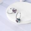 Orstarry 925 Silver Crystal Circular Eardrops Drop Earrings Women Earrings Charm Fashion Versatile Party Jewelry Gifts