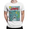 Jaws 50th Anniversary Poster Comic Cotton T Shirt For Men Summer Movie Graphic Aesthetic T Shirts O Neck Tees Big Size Tops