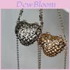 Heartshaped Metal Mini Bag With Chain Strap For Daily Fashion And Elegant Look