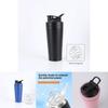 Double Layer Stainless Steel Shaker Bottle With Mixer Ball For Fitness Enthusiasts