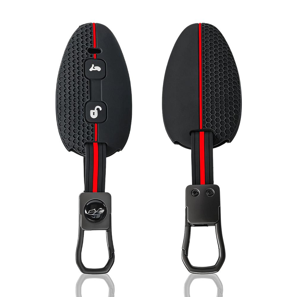 Coque de Protection en Silicone pour Clé de Moto à 2 Boutons pour Piaggio Vespa GTS300 GT S300 GTS 300 2026 Porte-clés