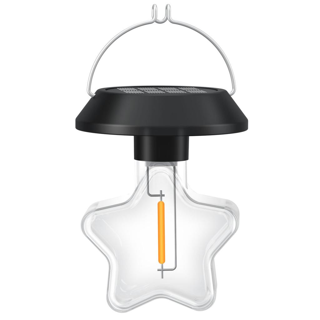 Solar Powered Outdoor Hanging Chandelier Waterproof Garden Night Light for Patio Yard Tree Camping Ambient Lighting