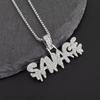 Hip-Hop Crystal Pistol Pendant, Personalized Men and Women Punk Cool Rock Rap Trend Necklace Trend Jewelry Gift