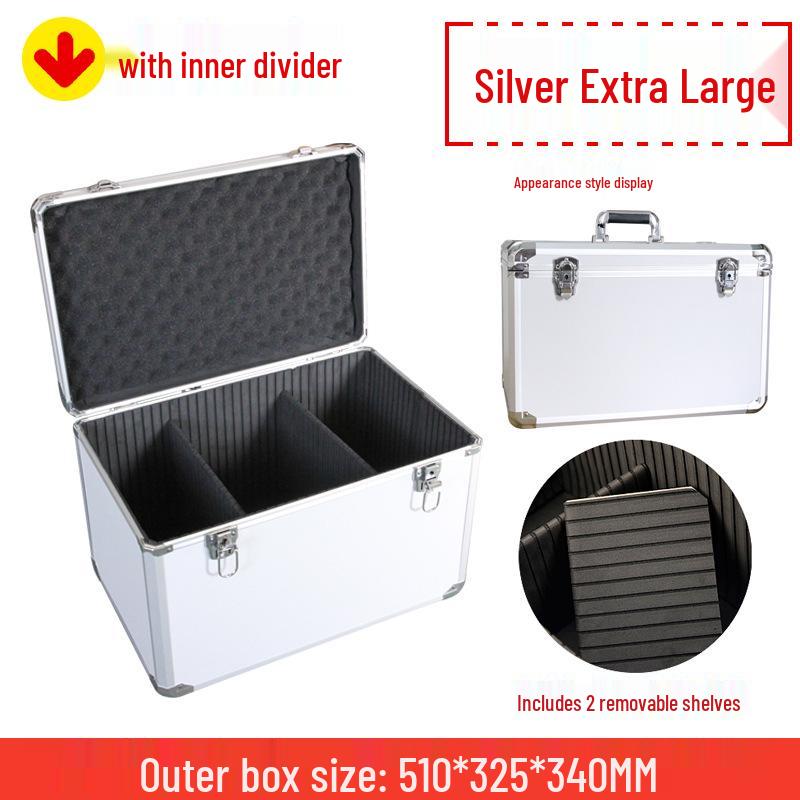 Portable Aluminum Alloy Lockable Tool and Beauty Storage Case