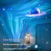 Aurora Starry Sky Projector Night Light with Bluetooth Charging - Romantic Bedside Atmosphere Lamp