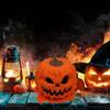 Scary Halloween Melting Pumpkin Candy Bowl with Lid Reusable Sancks Holder Melting Skull Serving Bowl Table Decoration