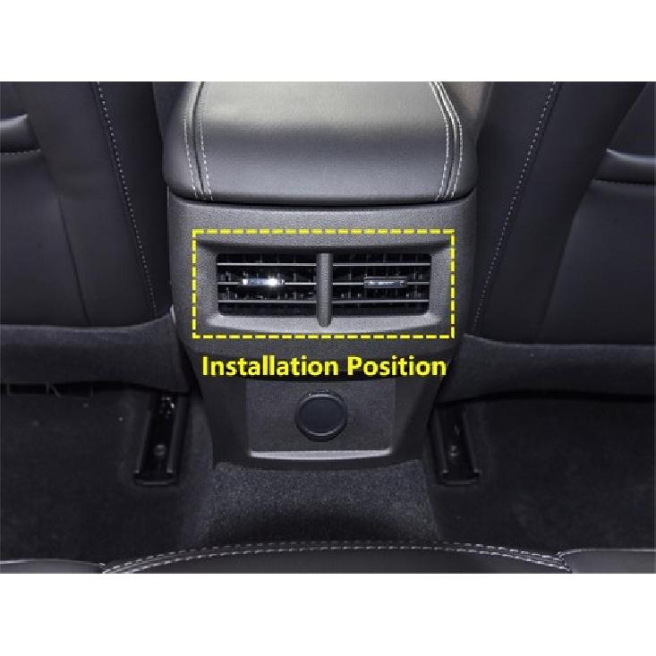 Rear Air Vent Outlet Frame Cover Trim For - Cadillac CT4 ATS Steel Fiber