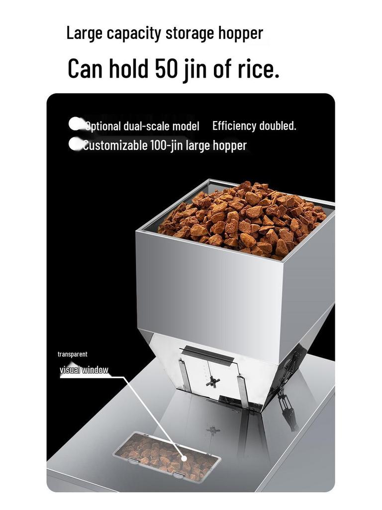 Zhouda Granular Rice & Powder Filling Machine 30-2500g, Fully Automatic Weighing & Packing System