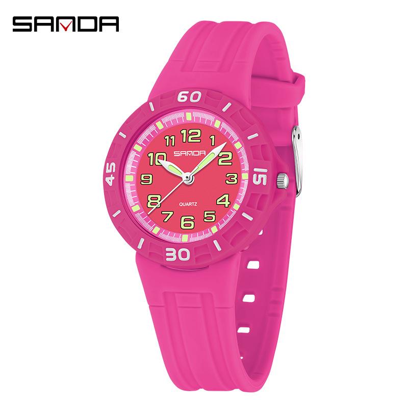 Sanda Unisex Sports Watches: Waterproof, Fluorescent, Energetic Designs for Kids and Lightweight Styles for Students