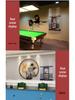 High-End Solid Wood Wall-Mounted 8-Cue Billiard Rack - Table Accessories
