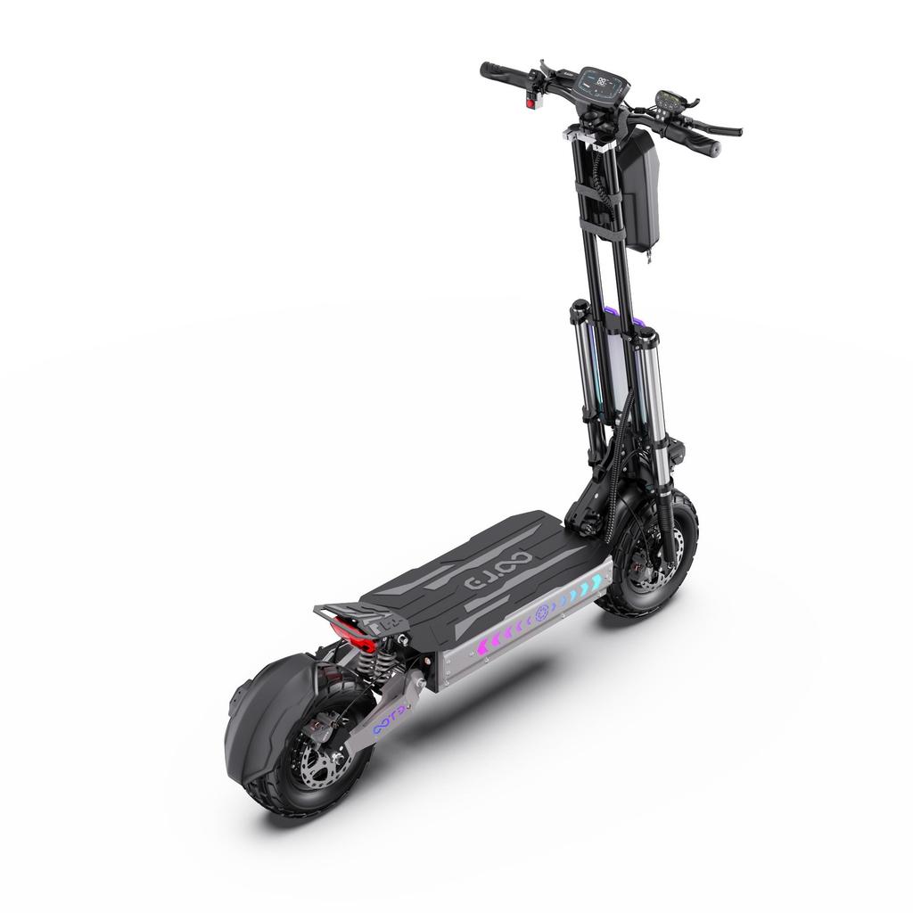 Electric Scooter OOTD 13" 3000Wx2 Dual Motor 60V 31.2AH Max Range 100Km Load 150Kg Black T90