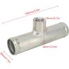 Inline Radiator Hose Adapter, 150×38mm/5.9×1.5in Aluminum Alloy 0.7in Sensor Hole Inline Radiator Hose Temperature Sensor Stable Connection