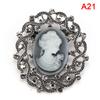  Cameo Vintage Brooches For Women Queen'S Cameo Beauty