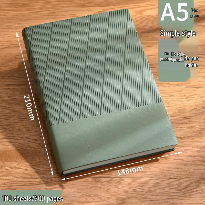 A5 Thickened Custom Leather Notebook: High-Value Business Diary with Optional Logo Printing