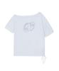 Aejeuon Kiki Boxy Shirring Tee / White