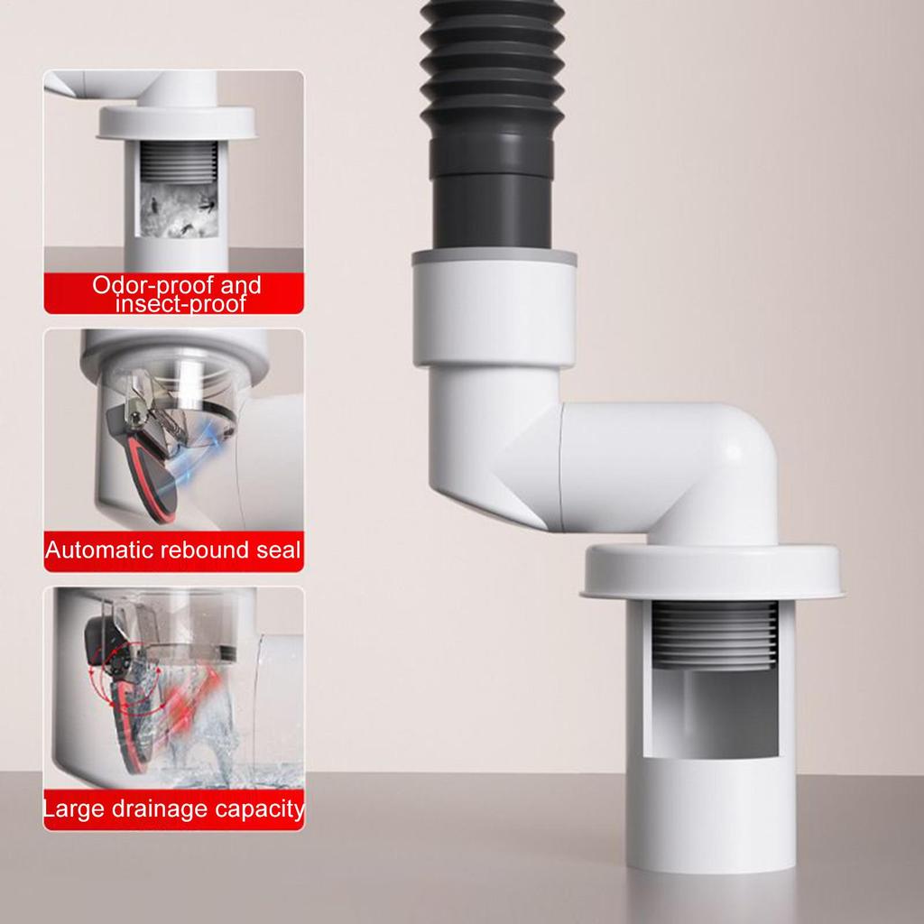 Drain Pipe Odor Blocker Bathroom Kitchen Drain Backflow Preventer Sink Plug Smell Stopper Kitchens Deodorizing Tool For Washing