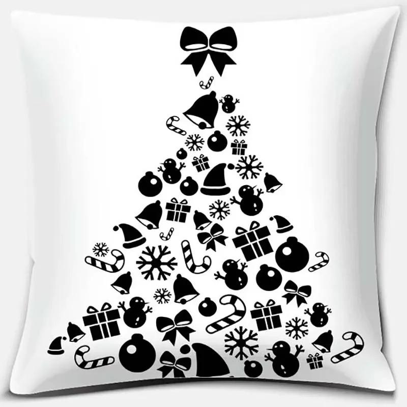 Christmas Themed Pillowcases Car Accessories Office Santa Claus Living Room Sofa Home Pillowcases