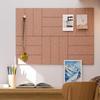 Vertical Stripe Felt Acoustic Panels Self Adhesive Bulletin Board  Photo Display