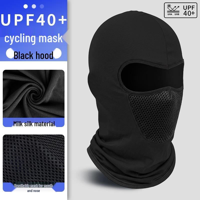 Herren Eis-Seide Vollgesichts-Motorrad-Sportmaske - Winddicht & Sonnenschutz Halsbekleidung
