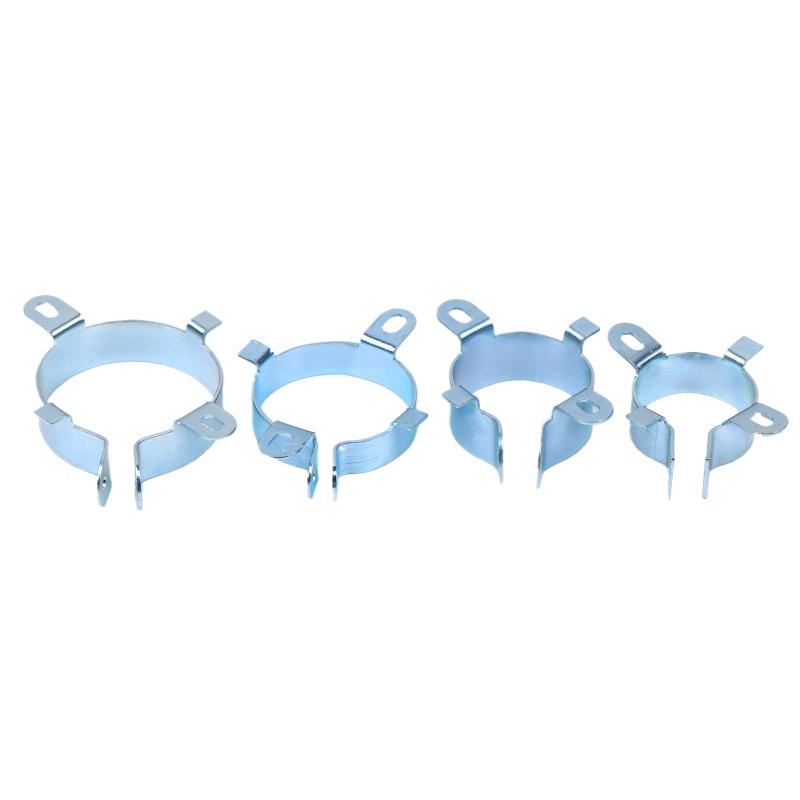 Tin Plated Capacitor Mounting Clamp 2 Feet Fastening Clamping Ring Holder for Power Supply Repair