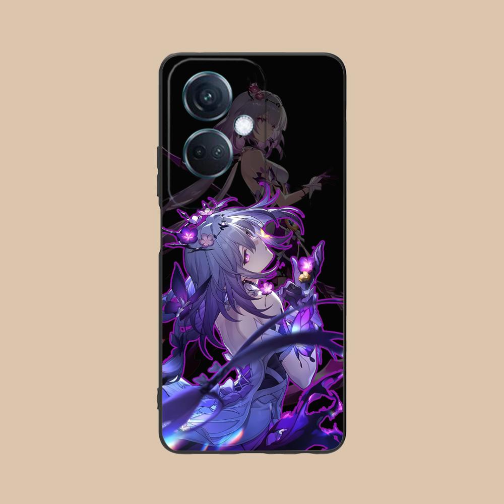 HSR Castorice Matte TPU Mobile Phone Case for OPPO Reno 14 13 12 11 10 9 8 7 6 5 F T Pro 5G Colorful Printing Cover