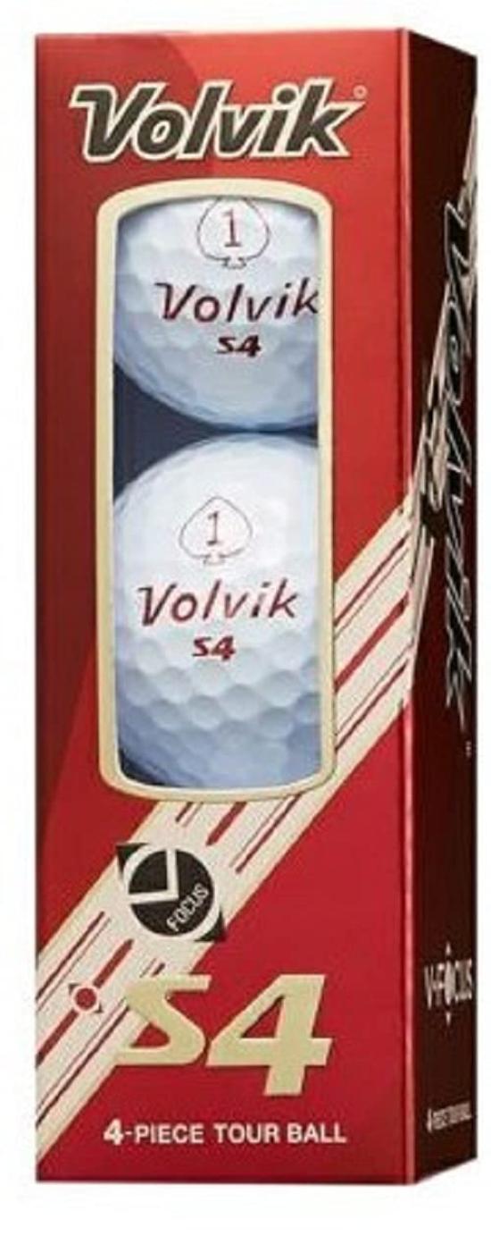 

Volvik Golf Ball S4 21 White Sleeve (Pack of 3) VOLVIK WHT FF