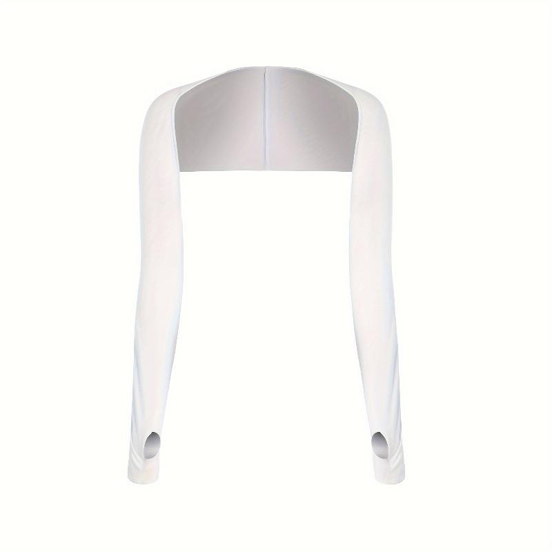 1pc Women's Ice Silk Arm Sleeves, UPF 50+ Sun Protection Cooling for Running Cycling Fishing, UV Blocking Breathable Sports