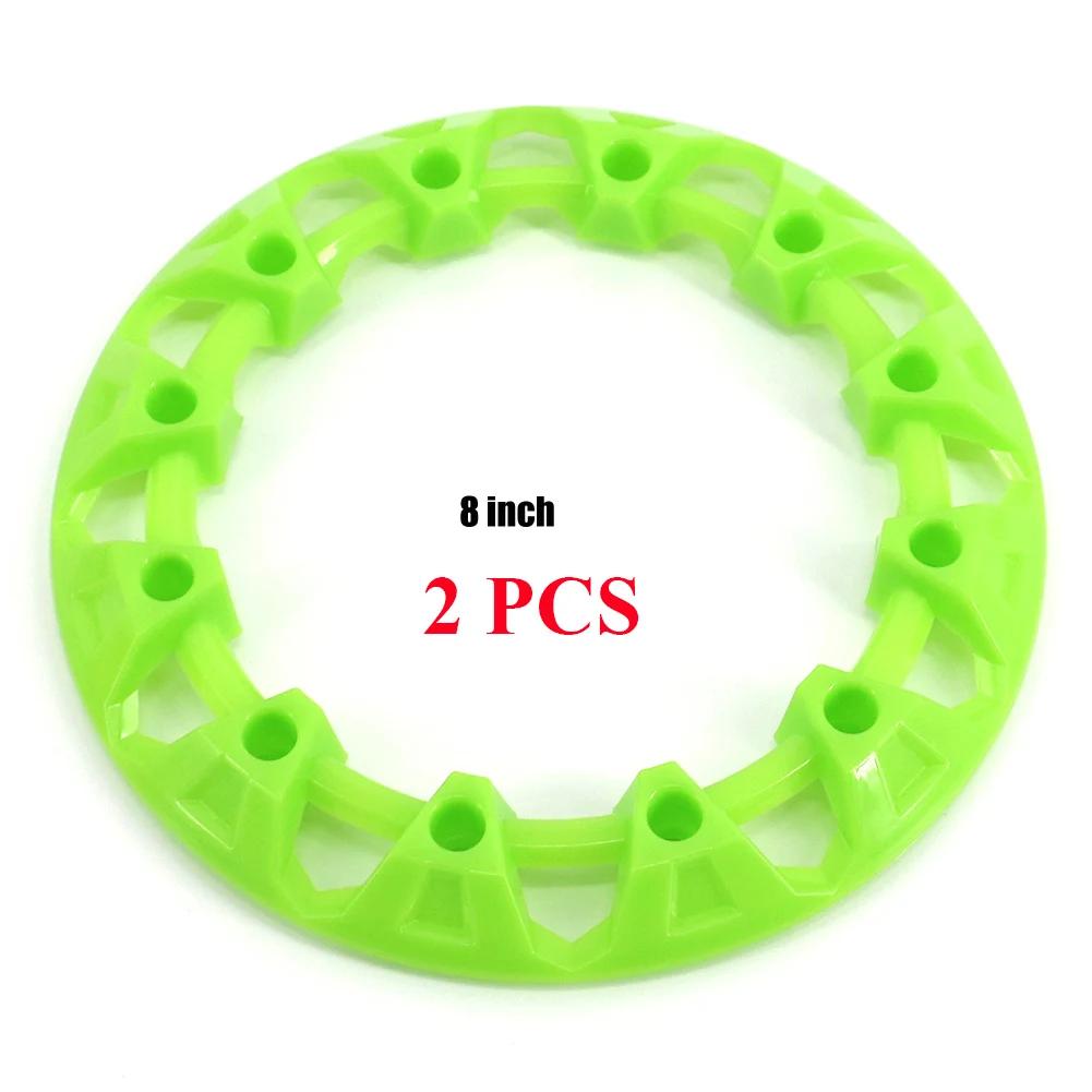 2PCS 4PCS 8-inch ATV Wheel Trim Hub Protection Decor Rim Cap Universal Vehicle All Terrain Wheel Plastic Cover For 8inch Tires